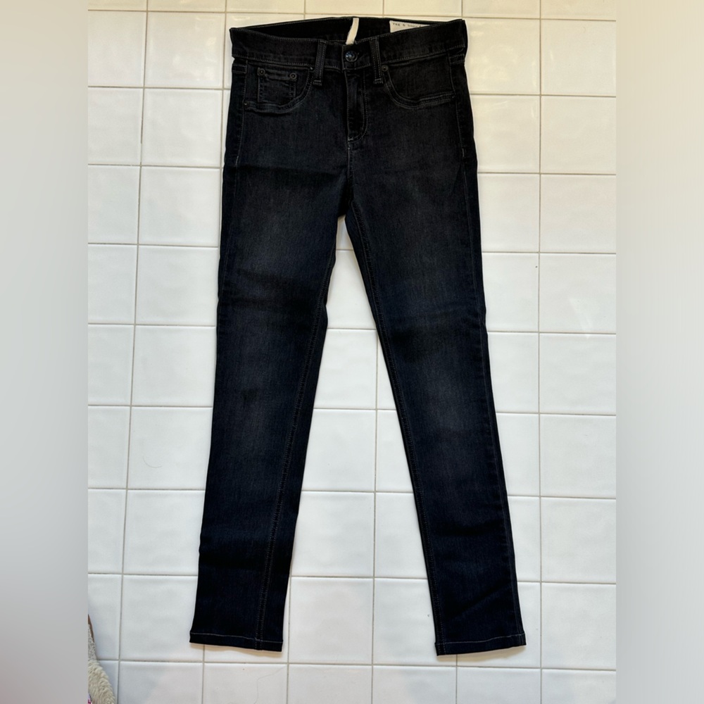 Rag & bone dark grey jeggings.
